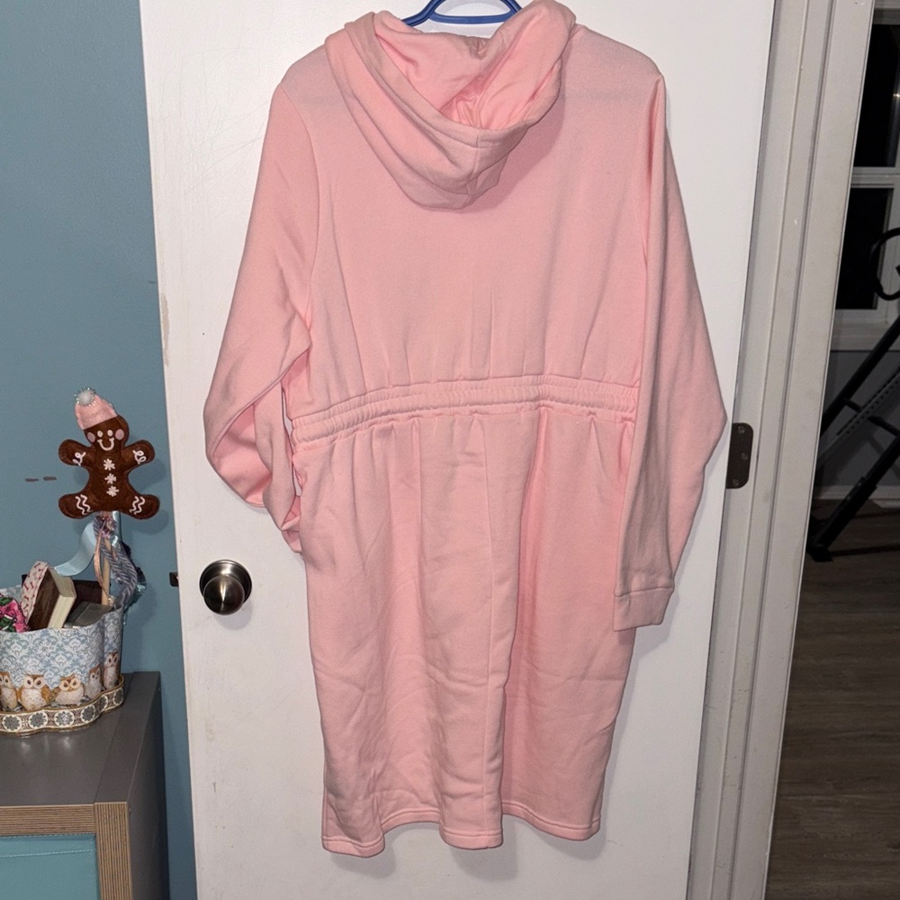 NWT 1XL Torrid Pink Long-Sleeve Hoodie Dress- AS IS - Picture 10 of 11